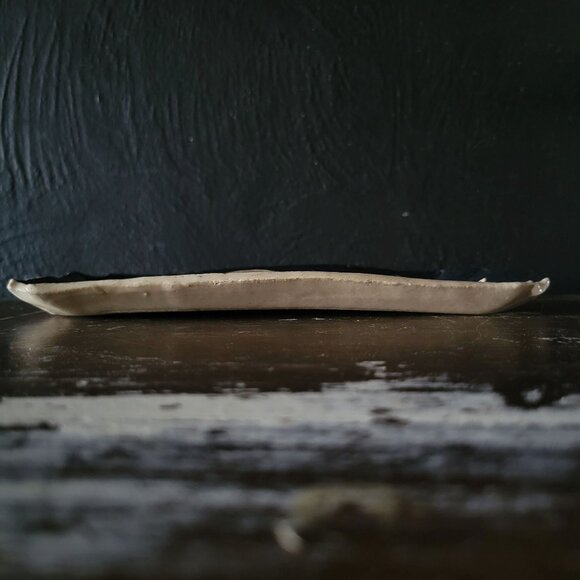 Vintage Studio Pottery Black Ceramic Plate With Cat Illustration, Cat Lover Gift - Picture 5 of 10